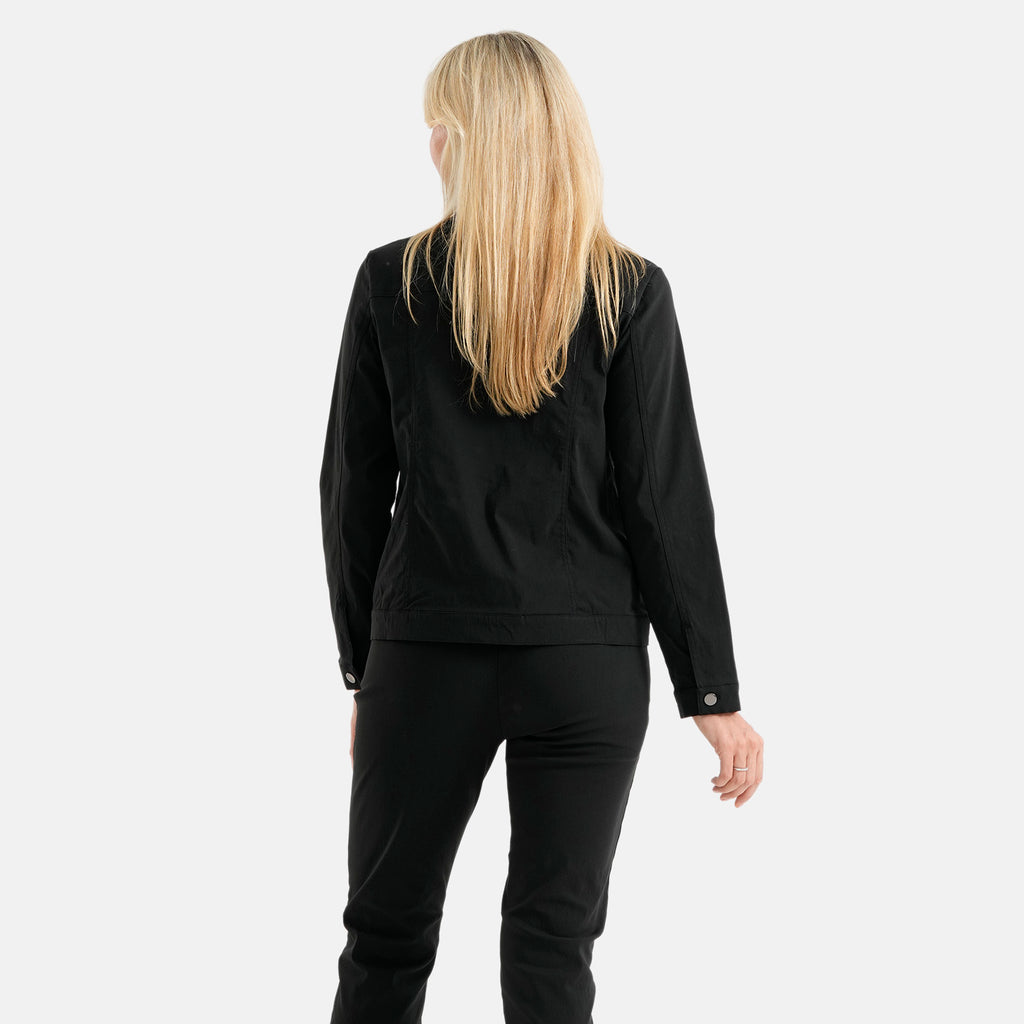 & Maisi Bengaline Style Stretch Jacket (Size 14) - Black_8509527_2