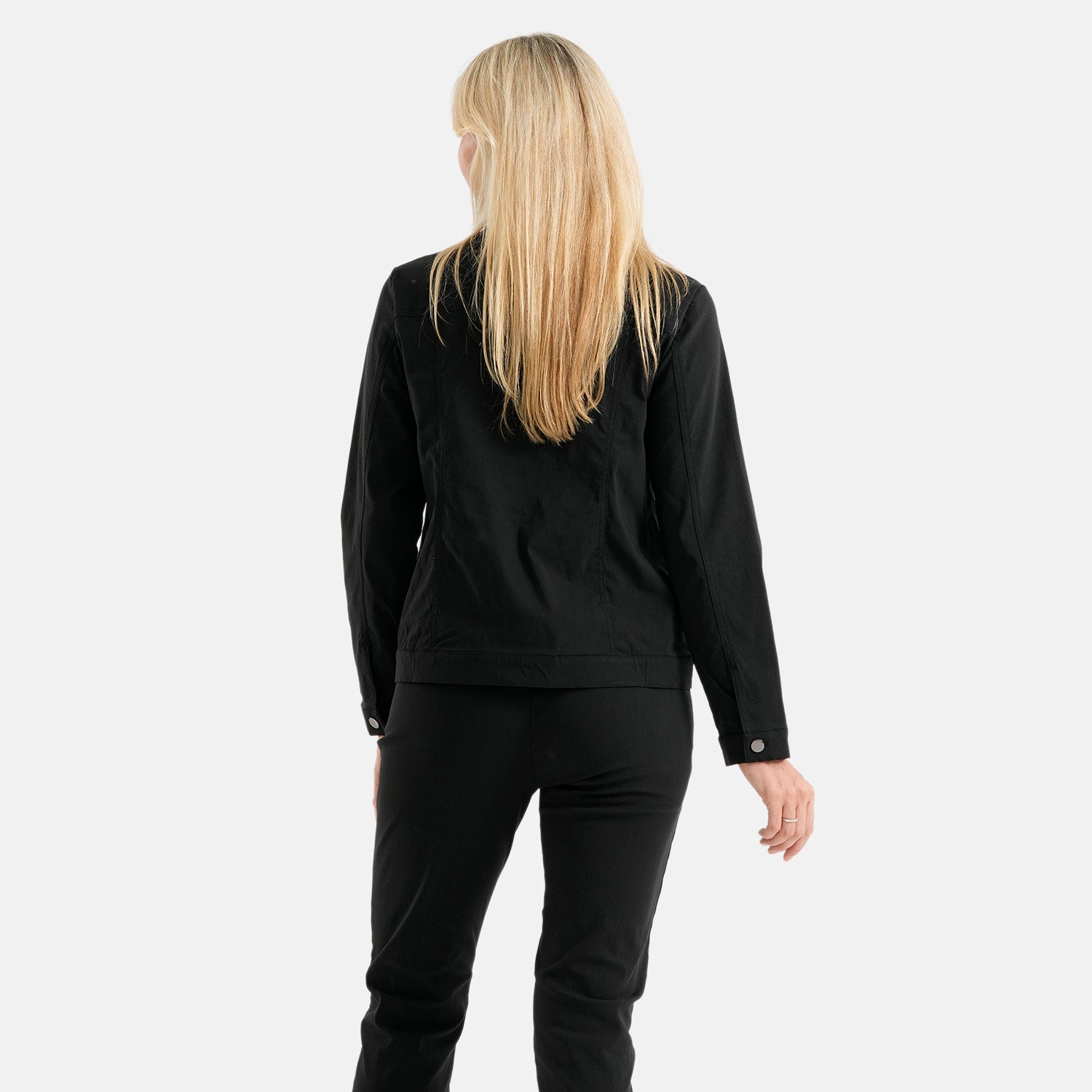 & Maisi Bengaline Style Stretch Jacket (Size 14) - Black_8509527_2
