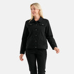 & Maisi Bengaline Style Stretch Jacket (Size 14) - Black_8509527_3