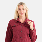 & Maisi Bengaline Style Stretch Jacket (Size 12) - Red_8509579_5