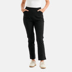 & Maisi Bengajeans Stretch Trousers with Pockets and 28Inch Leg (Size 12) - Black_8509759
