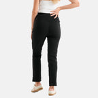& Maisi Bengajeans Stretch Trousers with Pockets and 28Inch Leg (Size 12) - Black_8509759_2