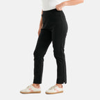 & Maisi Bengajeans Stretch Trousers with Pockets and 28Inch Leg (Size 12) - Black_8509759_4