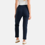 & Maisi Bengajeans Stretch Trousers with Pockets and 28Inch Leg (Size 12) - Navy Blue_8509765_2