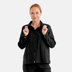 & Maisi Solid Jacket (Size - 12) - Black_8510113