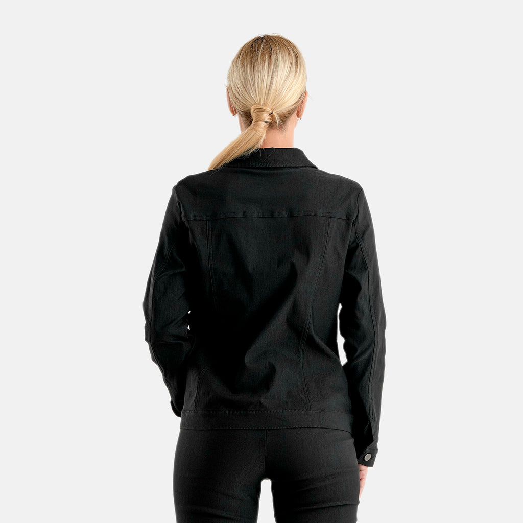 & Maisi Solid Jacket (Size - 12) - Black_8510113_1