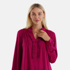 & Maisi Solid Top (Size - Large) - Purple & Purple_8510237_4