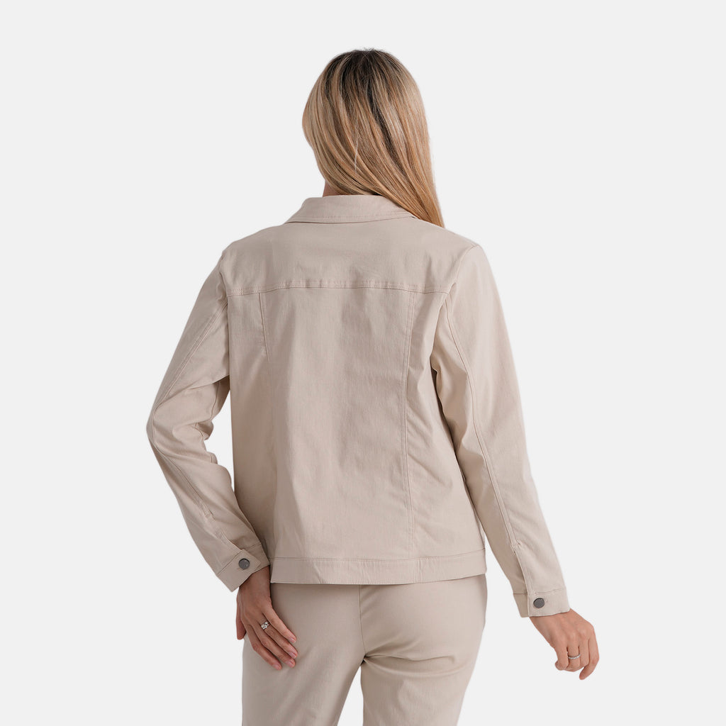 & Maisi Solid Jacket (Size - 14) - Beige_8510290_1