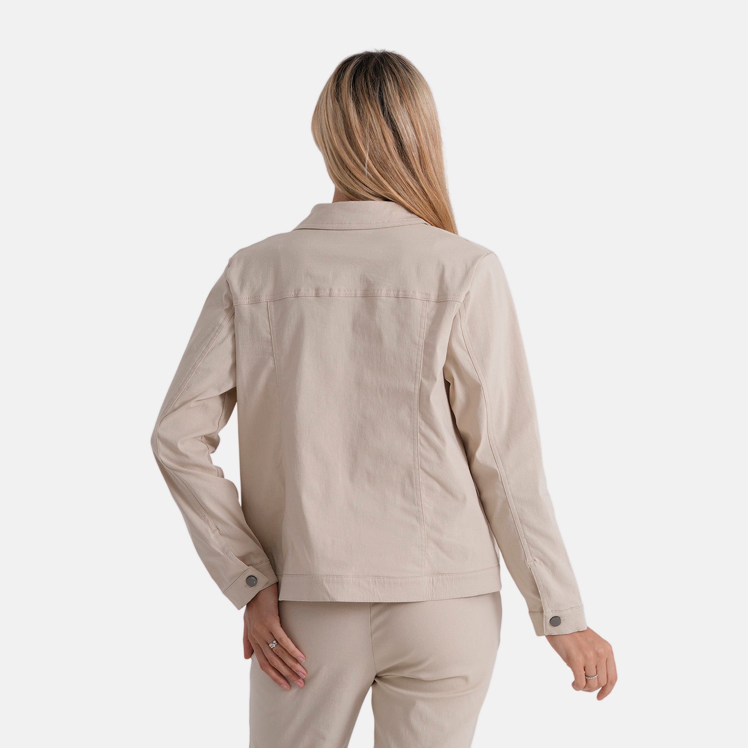 & Maisi Solid Jacket (Size - 14) - Beige_8510290_1