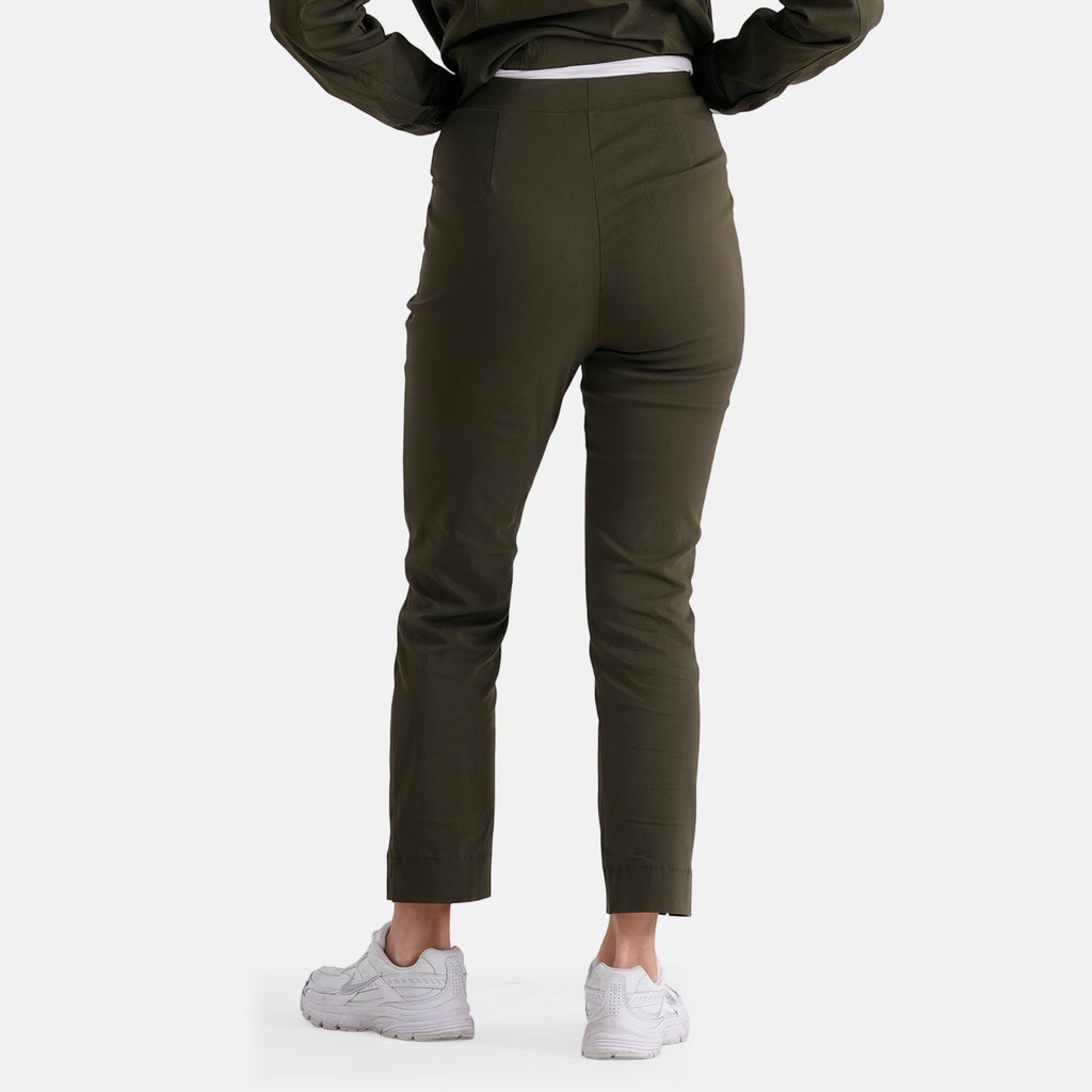 & Maisi Patterned Jean and Pant/Trouser (Size - 12) - Olive Green_8510356_1