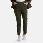 & Maisi Patterned Jean and Pant/Trouser (Size - 12) - Olive Green_8510356_3