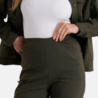 & Maisi Patterned Jean and Pant/Trouser (Size - 12) - Olive Green_8510356_4