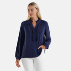 & Maisi Solid Top (Size - Large) - Blue & Purple_8510426
