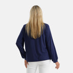 & Maisi Solid Top (Size - Large) - Blue & Purple_8510426_2