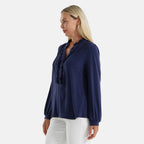 & Maisi Solid Top (Size - Large) - Blue & Purple_8510426_3