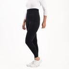 Emelia Pack of 2 Womens High Waisted Fleece Lined Thermal Leggings (Size M) - Khaki & Black_8512271_8