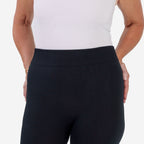 Emelia Pack of 2 Womens High Waisted Fleece Lined Thermal Leggings (Size M) - Khaki & Black_8512271_9