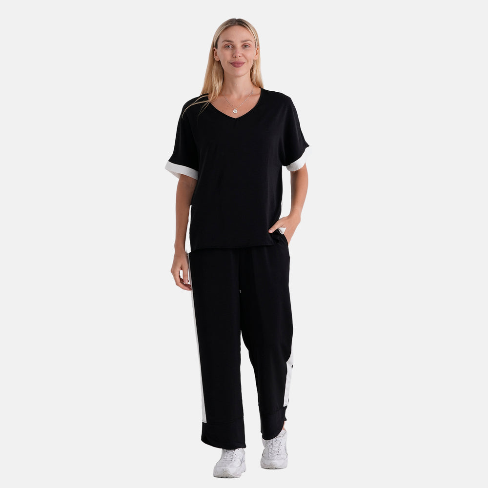 & Maisi Solid Jean and Pant/Trouser (Size - Small) - Navy Blue & Green_8513553