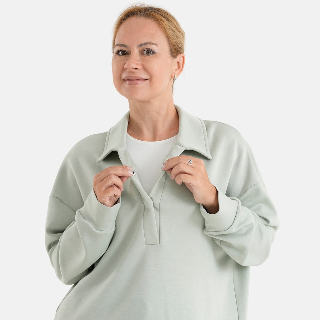 & Maisi Solid Top (Size - One Size) - Green & Green_8513617_6