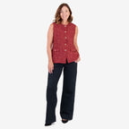 & Maisi  Vest/Waistcoat (Size - Large) - Burgundy_8513741_1