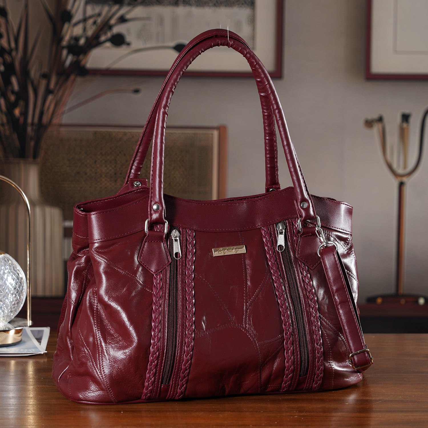 Styled By Crossbody Bag (Size - One Size) - Burgundy_8514474_1