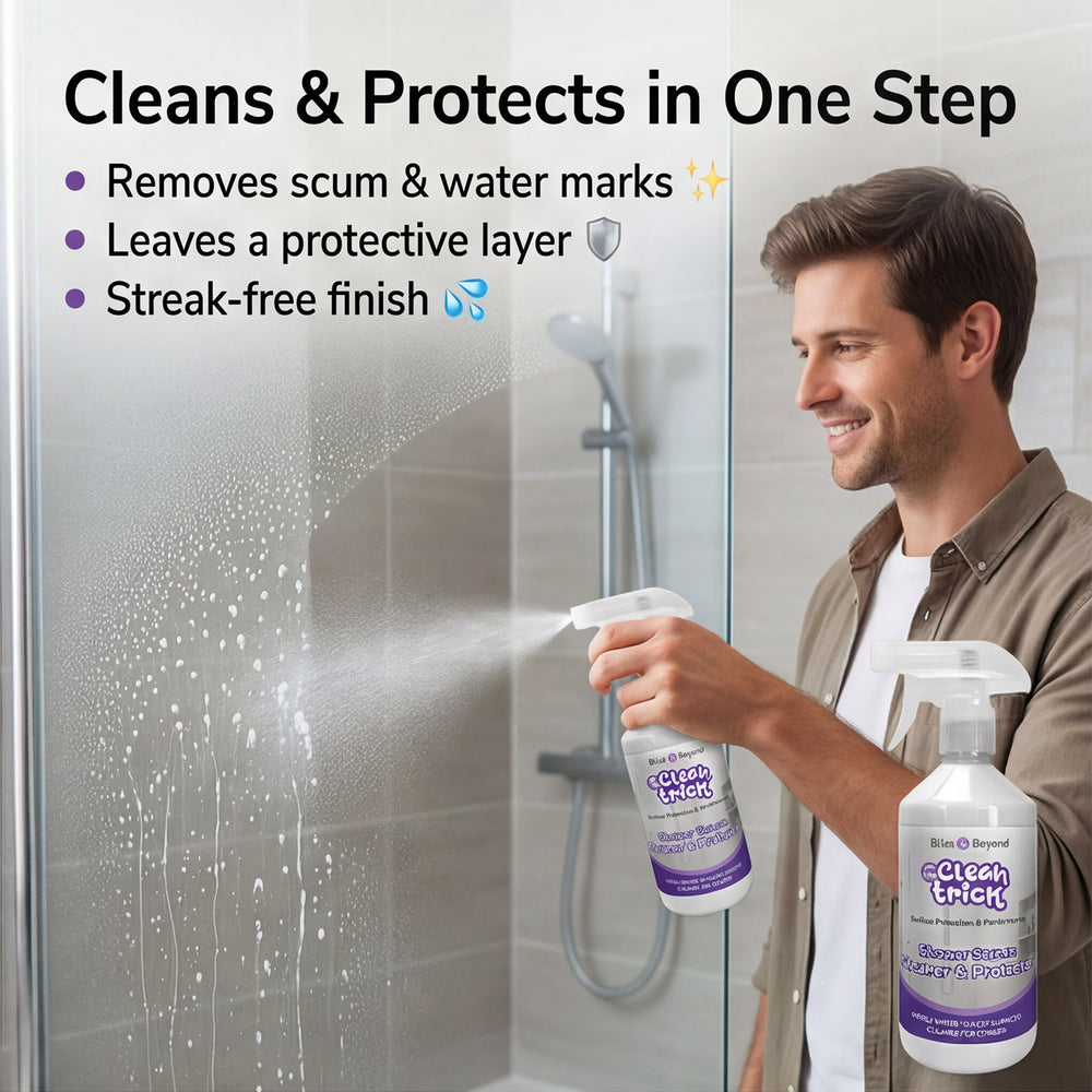 Bliss & Beyond The Clean Trick Shower Screen Cleaner & Protector – Twin Pack
