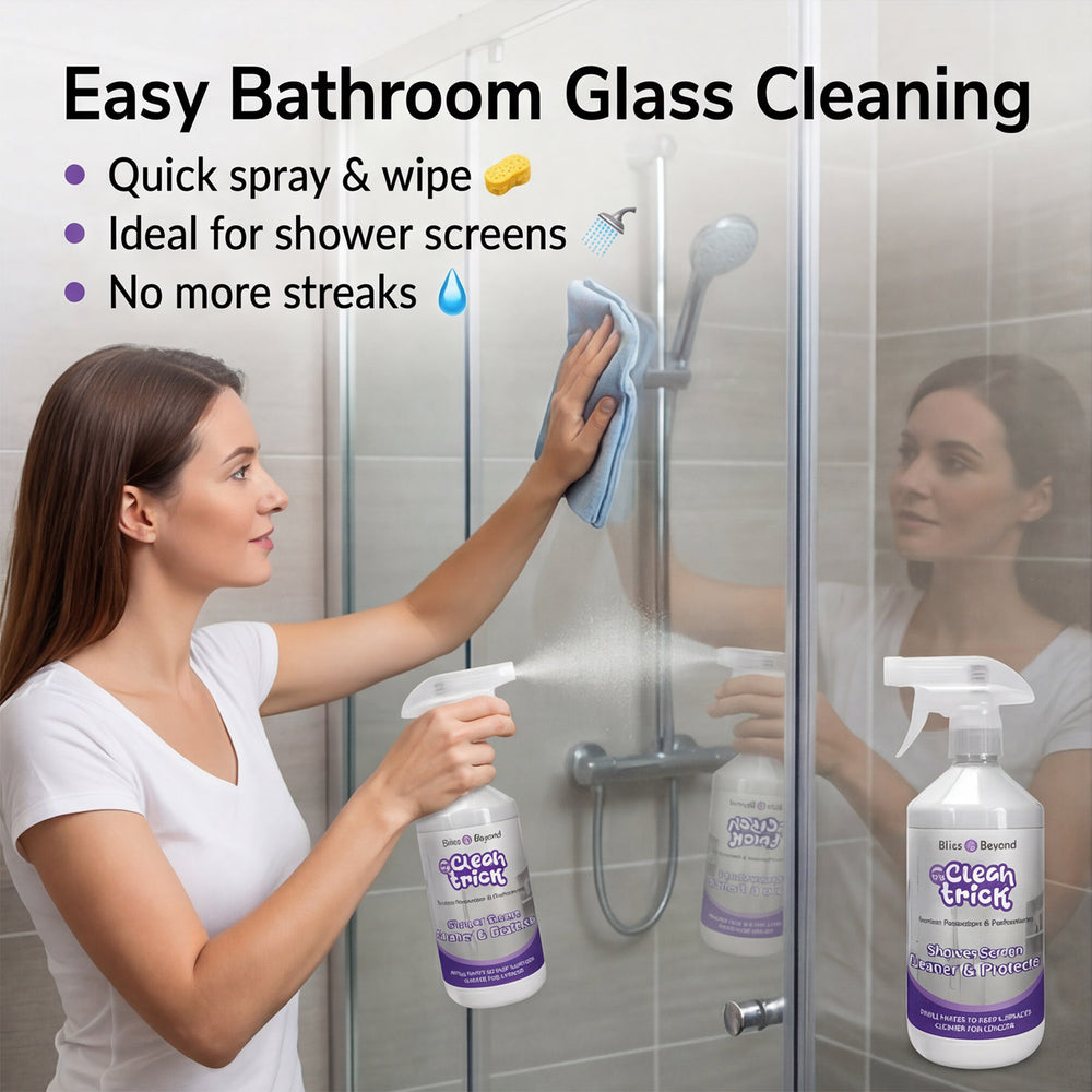 Bliss & Beyond The Clean Trick Shower Screen Cleaner & Protector – Twin Pack
