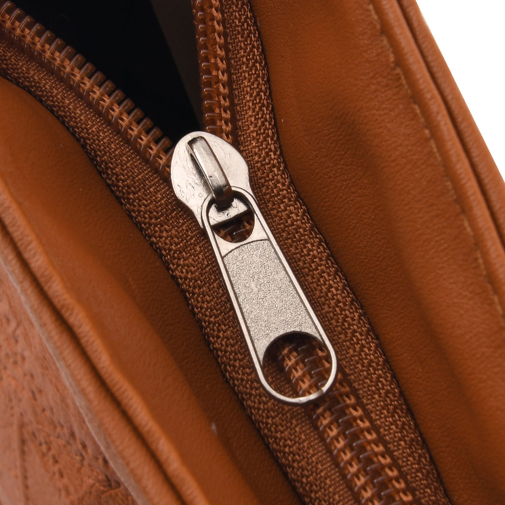 Styled by Genuine Leather Patchwork Tote Bag - Tan_8517800