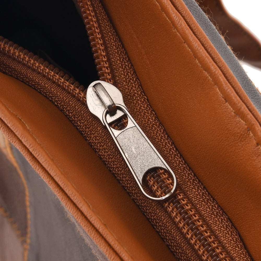 Styled by Genuine Leather Patchwork Tote Bag - Multi Colour_8517802