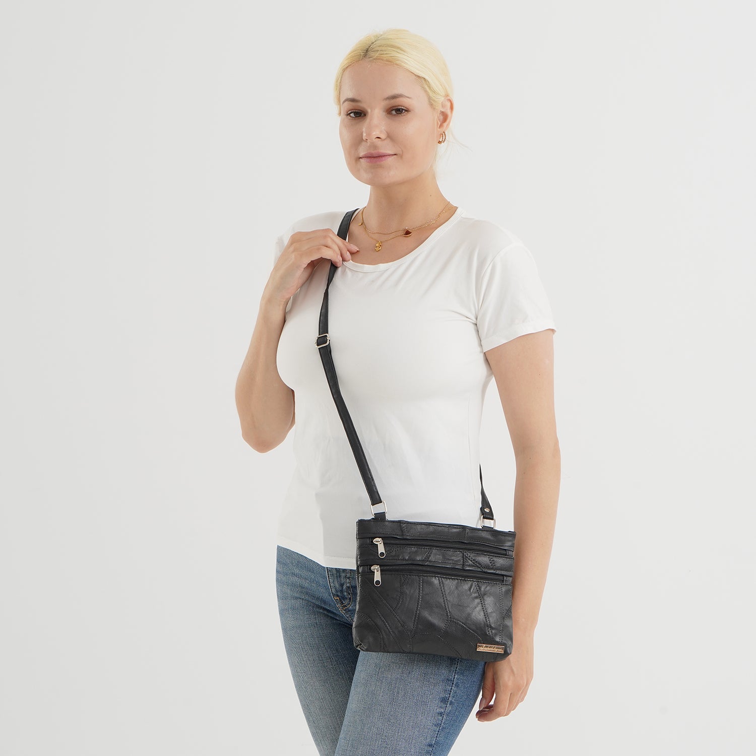Styled By Crossbody Bag (Size - One Size) - Black_8517814_2