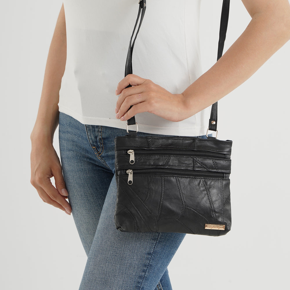 Styled By Crossbody Bag (Size - One Size) - Black_8517814_3