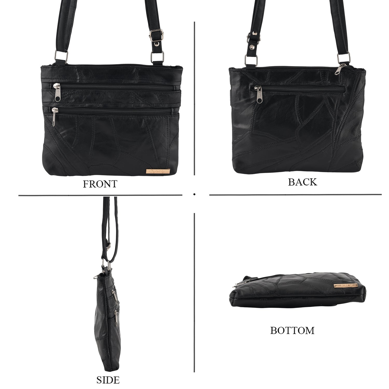 Styled By Crossbody Bag (Size - One Size) - Black_8517814_4