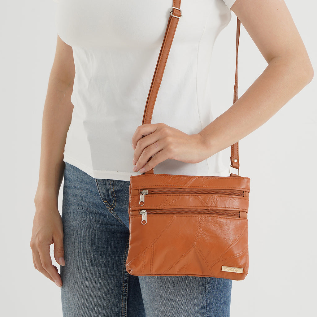 Styled By Crossbody Bag (Size - One Size) - Tan_8517815_3