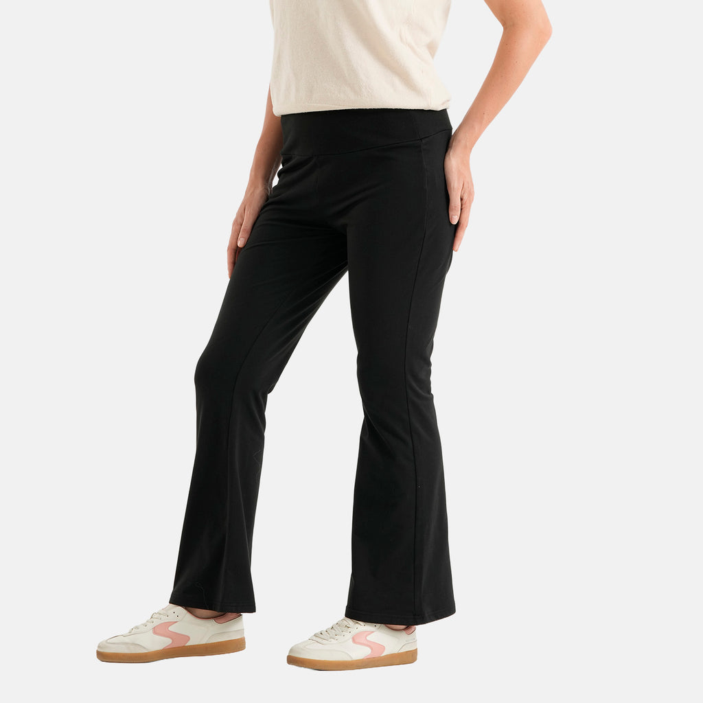 & Maisi Bootcut High-waist Supersoft Brushed Trousers (Size L, Fit 16 To 18) - Black_8518602_4