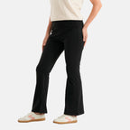 & Maisi Bootcut High-waist Supersoft Brushed Trousers (Size L, Fit 16 To 18) - Black_8518602_4