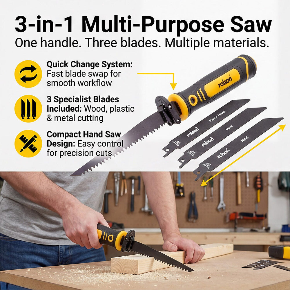 3-in-1 Quick Change Multi-Purpose Saw