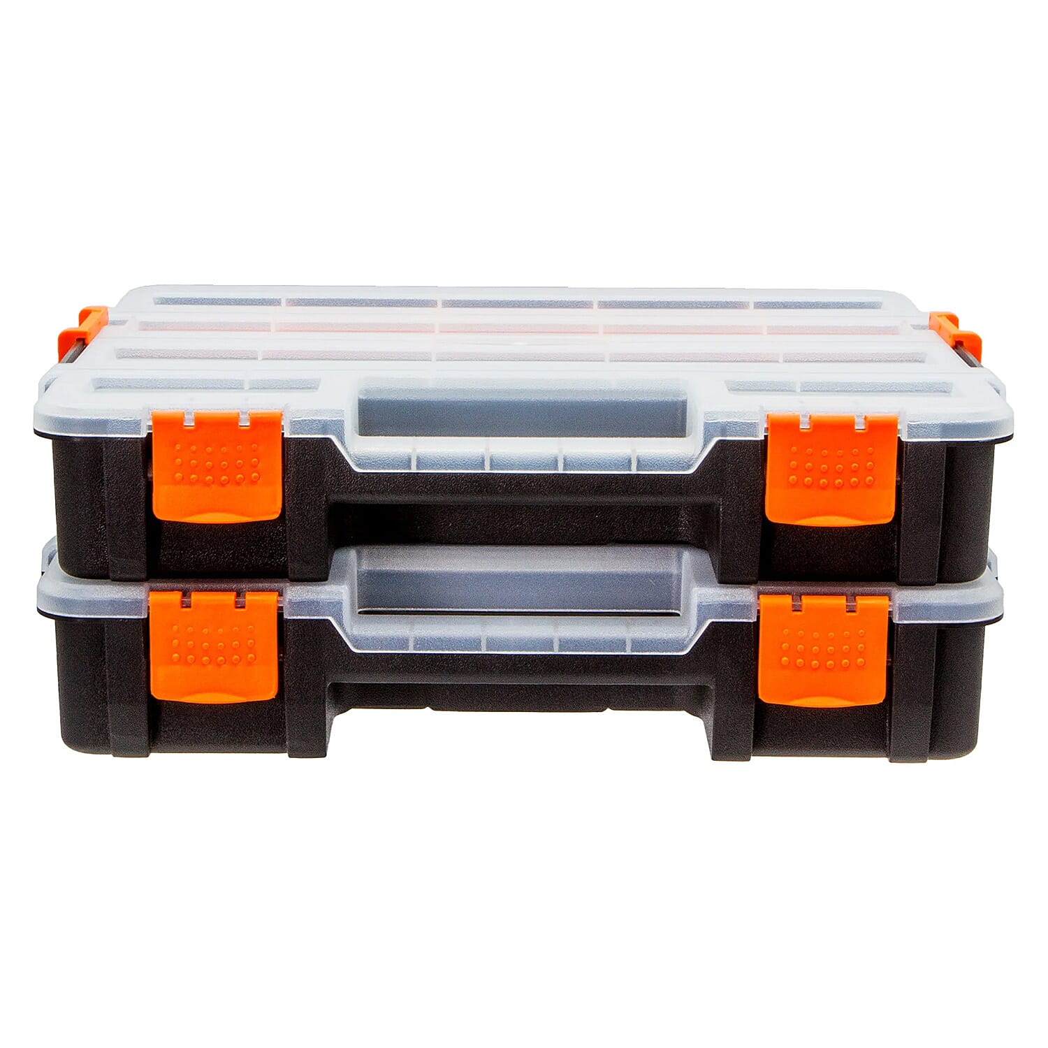 2Pc 17 Compartment Stackable Organiser with Detachable Dividers 335 x 260mm