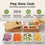 Chop Master Complete Chopping Board System with Chopping Mats - Trays
