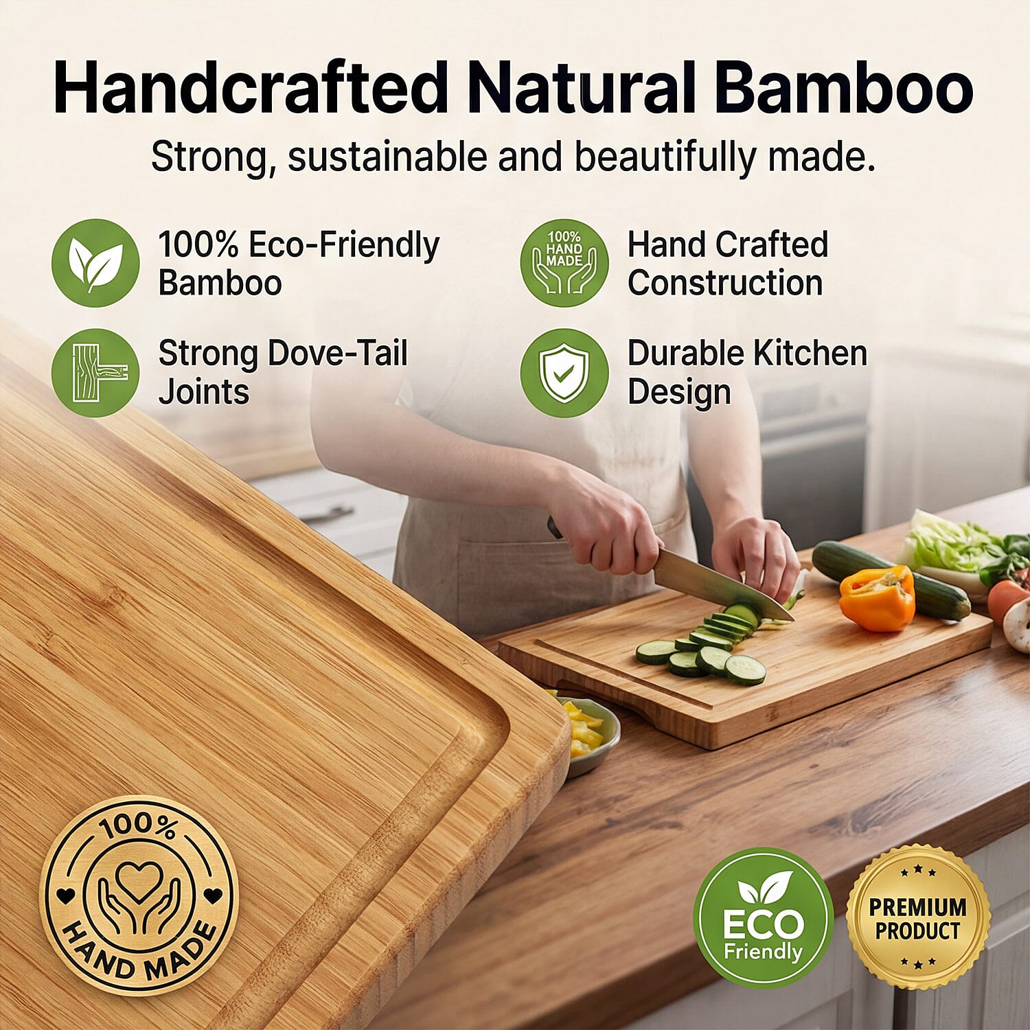 Chop Master Complete Chopping Board System with Chopping Mats - Trays