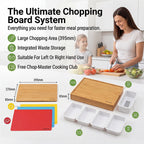Chop Master Complete Chopping Board System with Chopping Mats - Trays