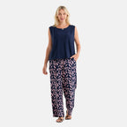 & Maisi Patterned Loungwear (Size - Large) - Navy Blue & Navy Blue_8521092_3