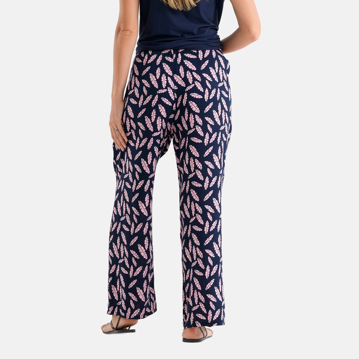 & Maisi Patterned Loungwear (Size - Large) - Navy Blue & Navy Blue_8521092_6