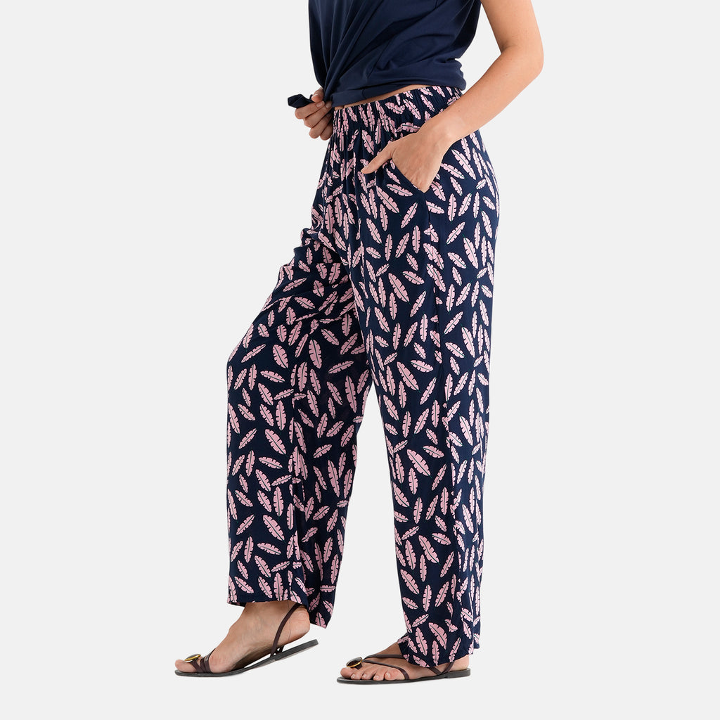 & Maisi Patterned Loungwear (Size - Large) - Navy Blue & Navy Blue_8521092_7