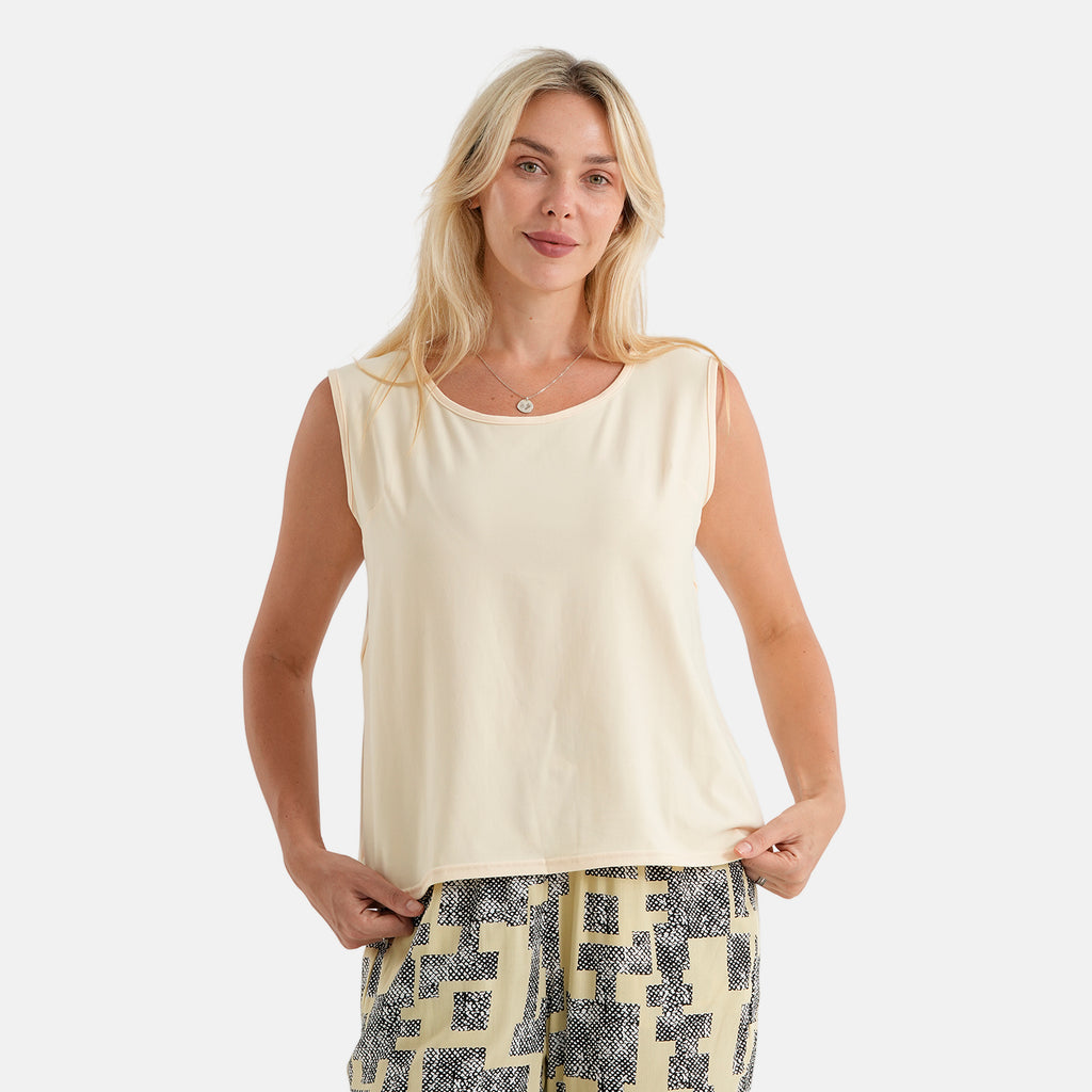 & Maisi Patterned Loungwear (Size - Large) - Yellow & Navy Blue_8521101_4