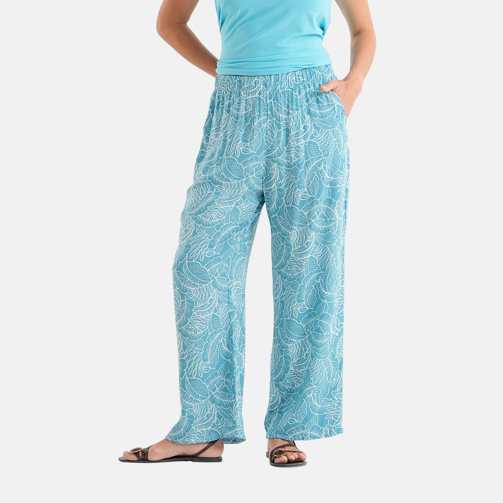& Maisi Patterned Loungwear (Size - Large) - Sky Blue & Navy Blue_8521116_5