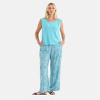 & Maisi Patterned Loungwear (Size - XL) - Sky Blue & Navy Blue_8521117