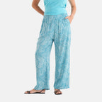 & Maisi Patterned Loungwear (Size - XL) - Sky Blue & Navy Blue_8521117_5