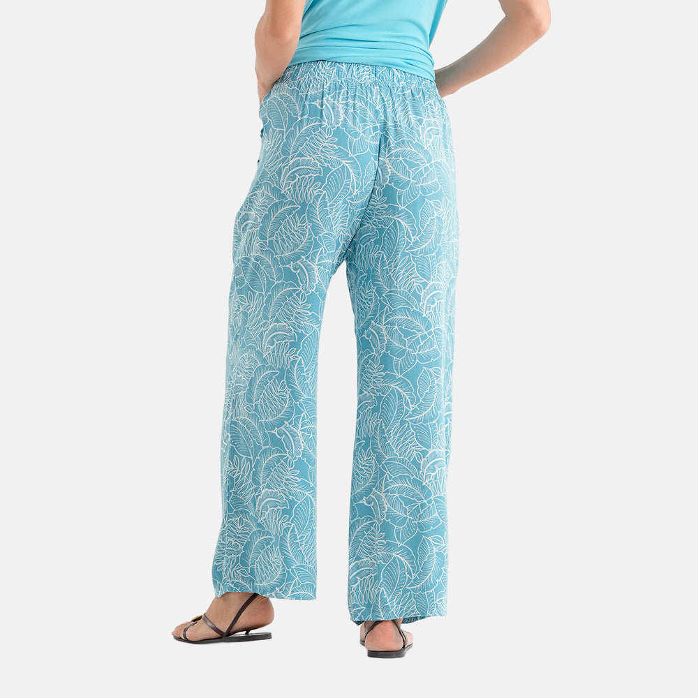 & Maisi Patterned Loungwear (Size - XL) - Sky Blue & Navy Blue_8521117_6