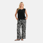 & Maisi Patterned Loungwear (Size - XL) - Black & Navy Blue_8521120