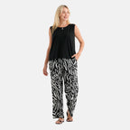 & Maisi Patterned Loungwear (Size - XL) - Black & Navy Blue_8521120_3